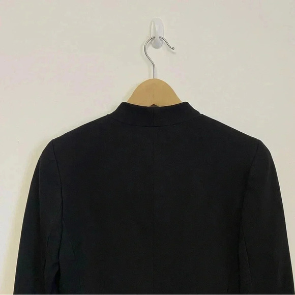 J. Crew 365 Black Stretch Twill Open Front Going Out Blazer Sz 4 - Picture 9 of 12